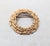 Metal Vintage 1970s Signed Napier Modernist Goldtone Textured Circle Brooch For Sale - Image 7 of 7