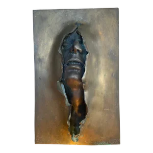 1970s William Ludwig Bronze Wall Sculpture