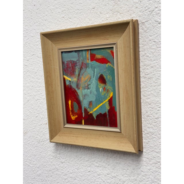 Acrylic Abstract Framed Painting For Sale - Image 10 of 12