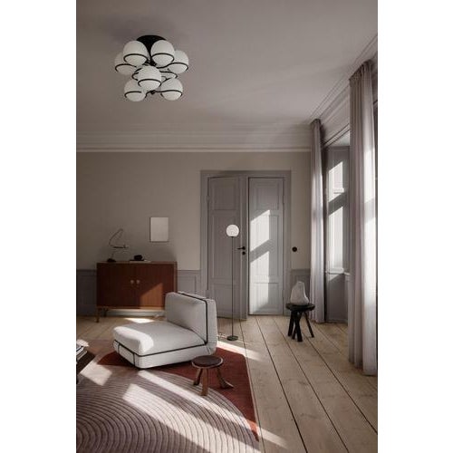 Model 1081 170-180cm Lamps with Black Mount by Gino Sarfatti for Astep, Set of 2 For Sale - Image 6 of 7