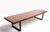 Chic architectural design Mid Century Danish Modern coffee table, constructed of Rosewood veneer and sold wood. The...