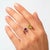 Toi Et Moi Gemstone Ring: Amethyst and Peridot, Size 7.5 For Sale - Image 10 of 11