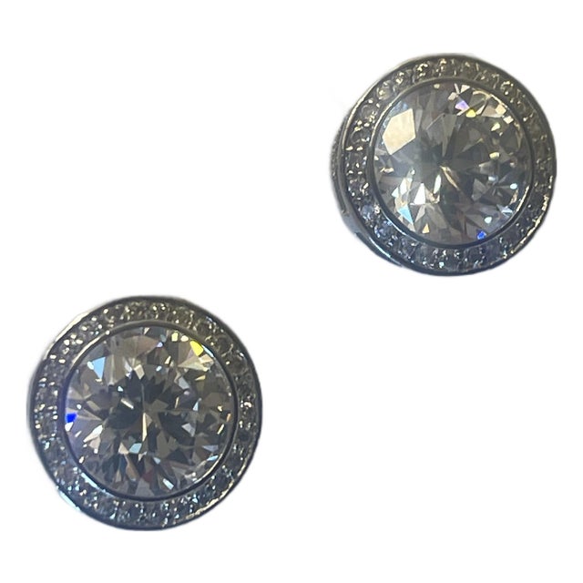 Diamoness Round Stud Earrings, Pair For Sale