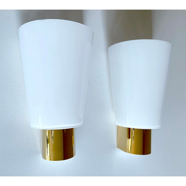 1970s Vintage Glass Sconces from Limburg, Set of 2 For Sale - Image 5 of 13