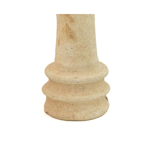 Unglazed Terracotta Trident Sculpture | One of a Kind For Sale - Image 4 of 9