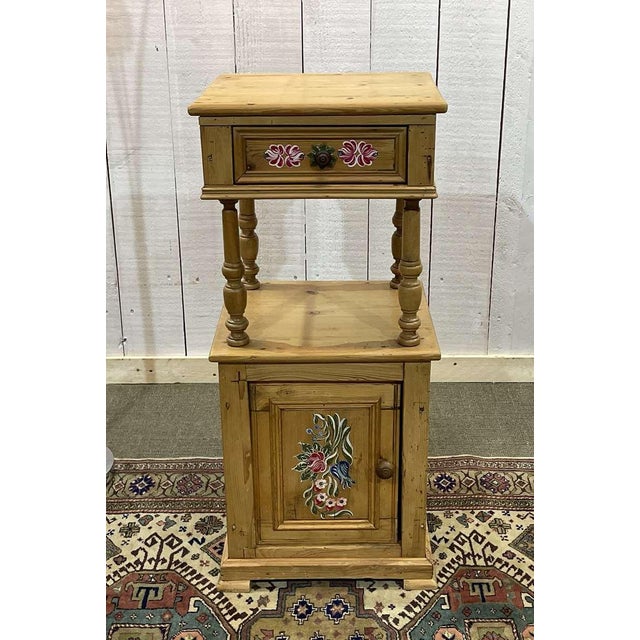Fir Bedside Table, Early 20th Century For Sale - Image 13 of 13