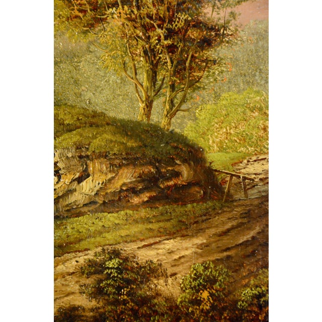 Wood "Landscape" Signed C. Morris For Sale - Image 7 of 10