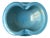 Italian Murano Blue and Gold Art Glass Bowl Alfredo Barbini, Ca Mid-20th Century For Sale
