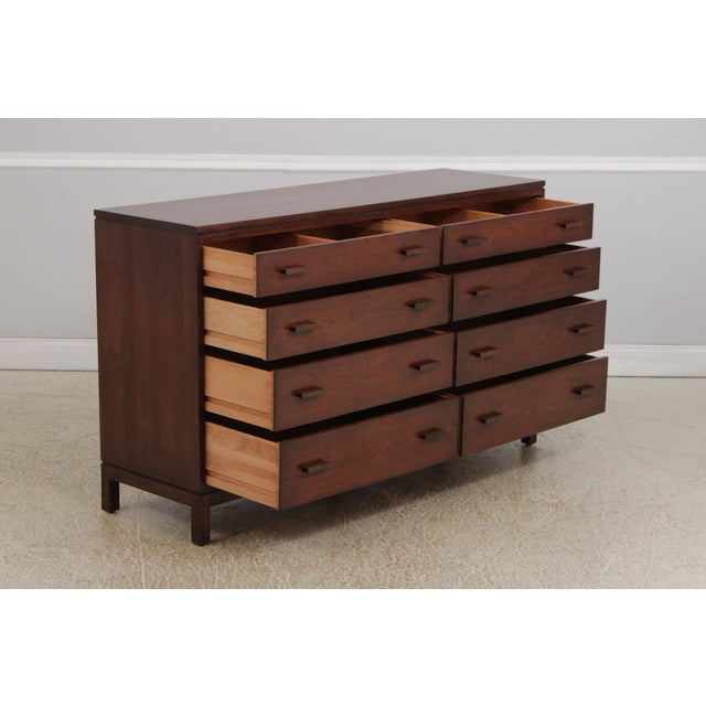 Stickley Stickley Metropolitan 8 Drawer Cherry Double Dresser For Sale - Image 4 of 16