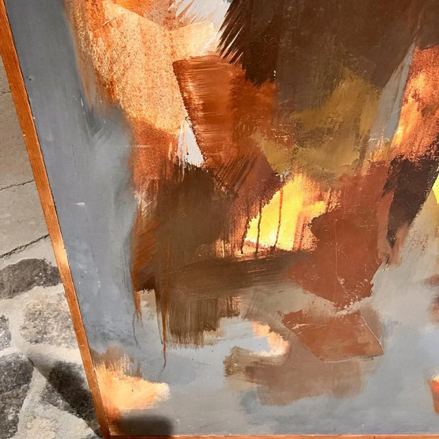 1972 Monumental Artwork B. T. Kim Abstract Oil on Canvas For Sale - Image 9 of 12