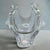 Mid-Century Modern Vannes Le Chatel Signed Crystal Sculpture/Centerpiece - Large, Freeform, Vintage (11”x11”x10”) Please Read For Sale - Image 3 of 18