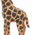 Late 20th Century Standing Giraffe Painted Leather Sculptures, 2 For Sale - Image 5 of 8