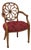 Vintage Mahogany Federal Style Spiderback Armchair For Sale
