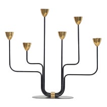 Candelabra in Brass and Metal by Gunnar Ander for Ystad-Metal For Sale