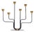 Candelabra in Brass and Metal by Gunnar Ander for Ystad-Metal For Sale