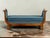 19th Century Daybed in Blue Velvet For Sale - Image 10 of 10
