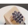 10 Carat Natural Iolite and Diamond Cocktail Ring in 18 Karat White Gold Estate For Sale - Image 16 of 18