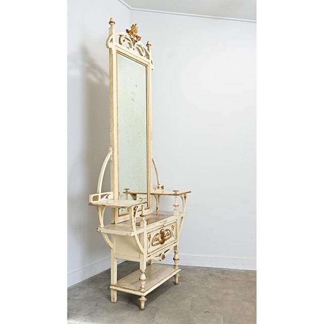 White French 19th Century Art Nouveau Hall Tree For Sale - Image 8 of 18