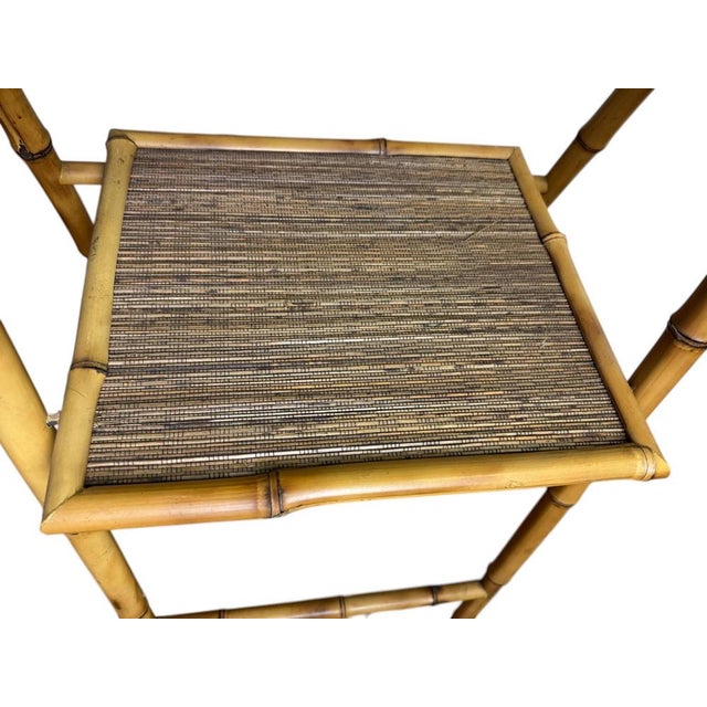 Bamboo Psyche Mirror, 1970 For Sale - Image 12 of 14