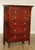 High Quality Solid Cherry Wood Tall Chest Having 2-Door Cabinet with Interior Organization Above 3 Dovetailed Drawers,...