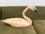 Vintage Painted Wood Swan Decoy For Sale - Image 4 of 5