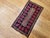Textile Vintage American Hand Hooked Rug, Handwoven Floret Pattern, Folk Art Tapestry, 1x2 For Sale - Image 7 of 9