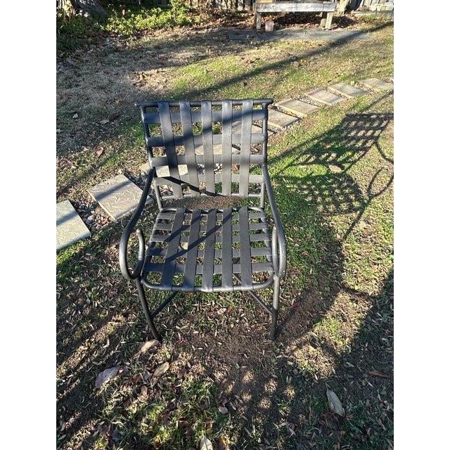 1970s Vintage Brown Jordan Patio Set Table & 4 Chairs , Attributed For Sale - Image 5 of 6