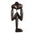 Vintage Mid-Century Modern African Modernist "Thinking Man" Statue 9.5" For Sale