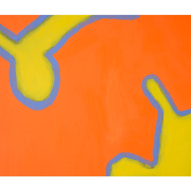 "Biomorph" Large Scale Orange Abstract by Michael Pauker For Sale - Image 4 of 7