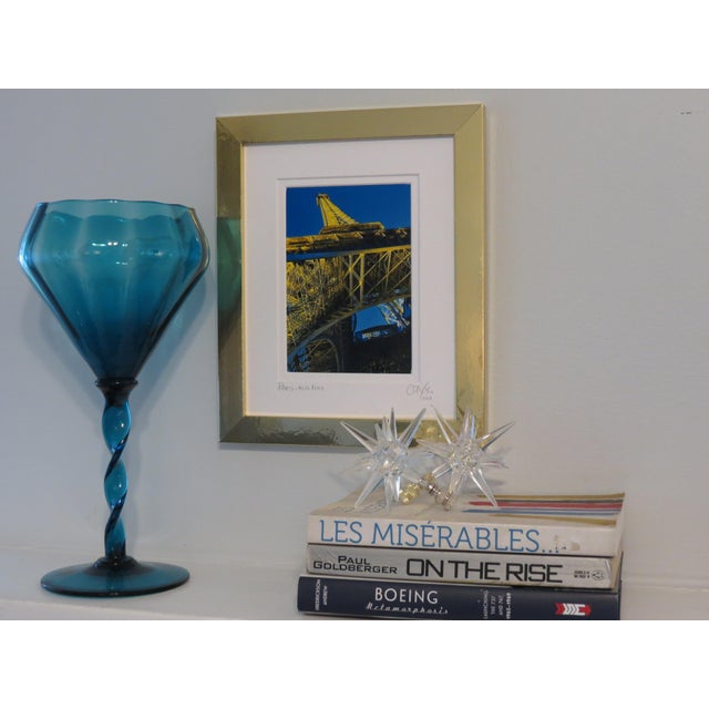 Paris Eiffel Tower Architectural Travel Photography, Framed, Signed Limited Edition For Sale - Image 4 of 5