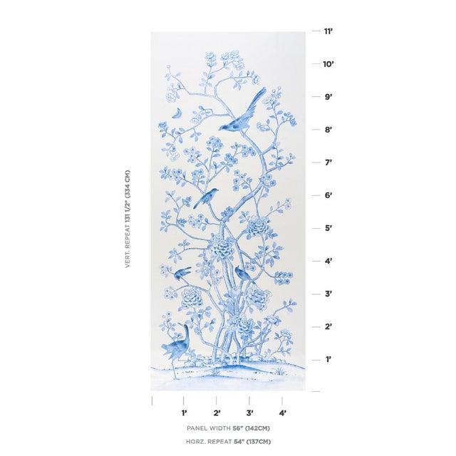 Inspired by an antique Chinese silk panel, Chinois Palais features exotic birds and cherry blossoms and is true to the...
