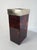 Glam rectangular vase in acrylic glass with tortoise pattern in brown and with a brass rim. Can be used for dried or fresh...
