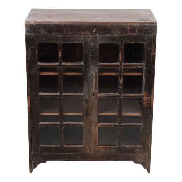 20th Century Vacuum Cabinet in Dark Wood For Sale