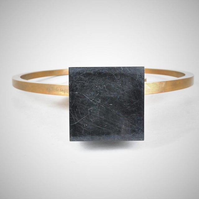 Carmello Cappello, Sculpture on Base, 1978, Bronze & Wood For Sale - Image 13 of 15