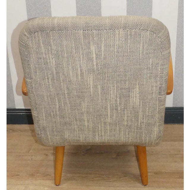 Beige Cocktail Chair in Mottled Gray, 1950s For Sale - Image 8 of 14