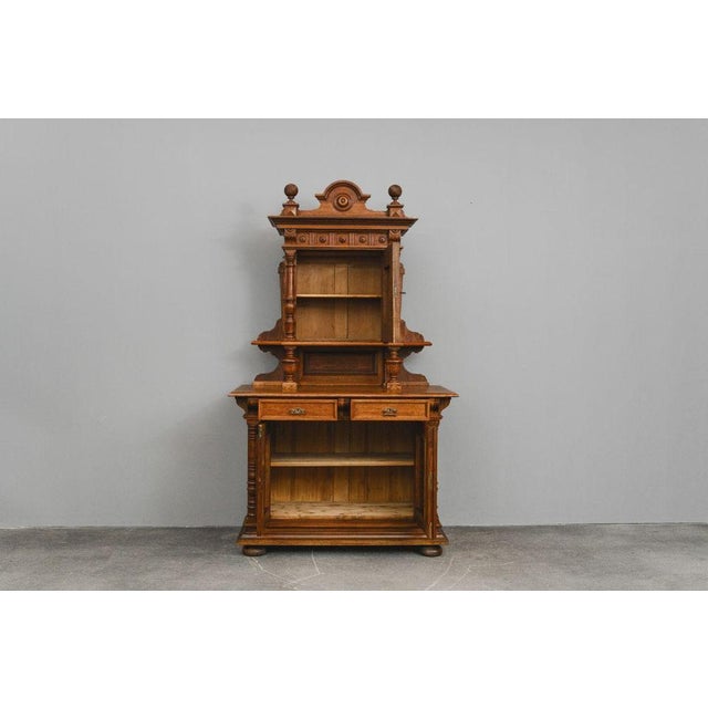 Traditional Gründerzeit Cupboard in Oak, 1800s For Sale - Image 3 of 18