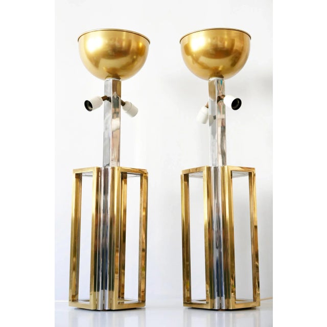 Monumental Bicolor Table or Floor Lamps, 1970s, Set of 2 For Sale - Image 13 of 18