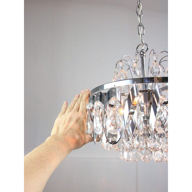 Vintage Viennese Crystal Chandeliers, 1970s, Set of 2 For Sale - Image 18 of 18