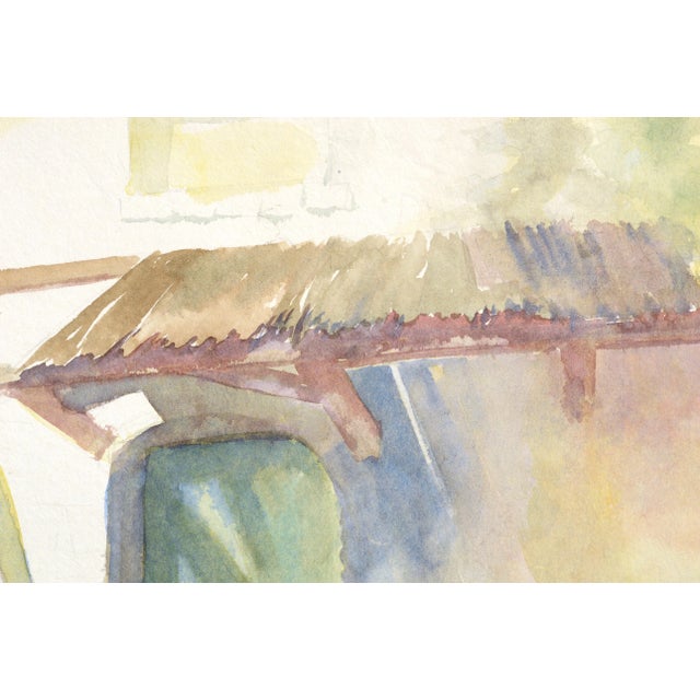 Figurative Reading on the Park Bench by G Robinson For Sale - Image 3 of 5