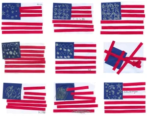 Outsider Art “Many Flags” Giclee Print