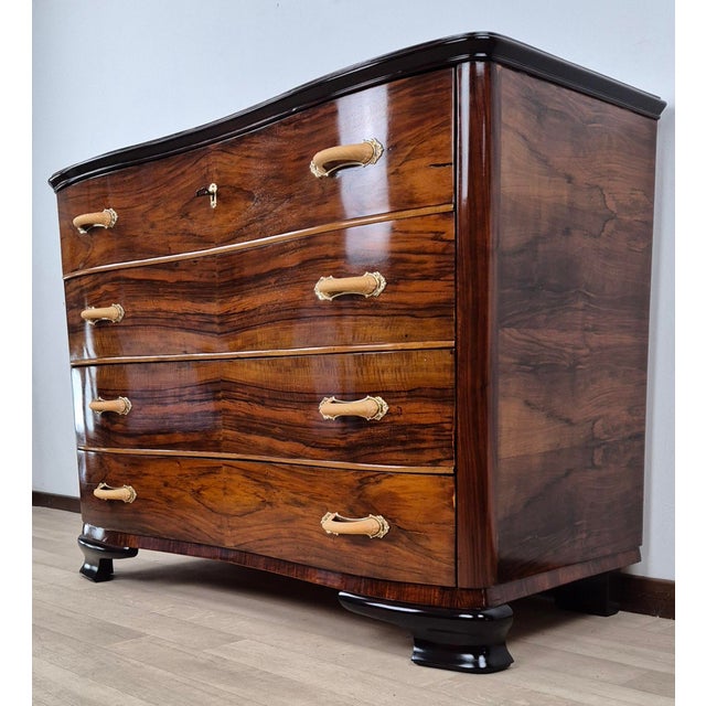 Art Deco Venetian Chest of Drawers, 1940s For Sale - Image 3 of 18