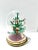 1970s Miniature Beaded Christmas Tree Under Glass Cloche For Sale - Image 4 of 8