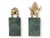 Traditional 1980s Italian Marble & Brass Bull & Bear Bookends For Sale - Image 3 of 5