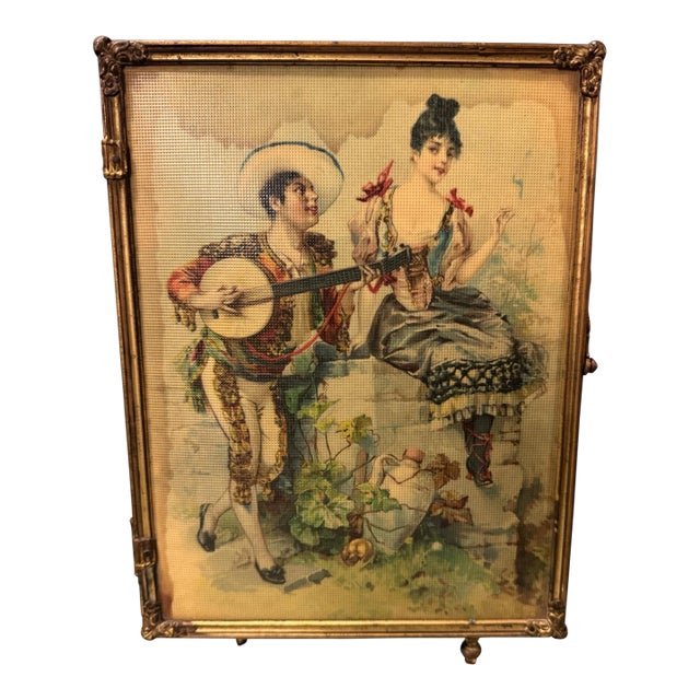 Antique Victorian Triple Tri Fold Folding Vanity Dresser Top Traveling Mirror For Sale