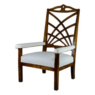 Antique Art Nouveau Swedish Armchair, 1890s For Sale