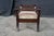 Antique 20th C. Regency Style Mahogany Footstool Striped Floral Brocade Seat For Sale - Image 9 of 15
