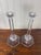 1980s Val Saint-Lambert Signed Belgian Crystal Candlesticks, Pair, 11" Tall, Late 20th Century For Sale - Image 5 of 8