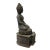 This Buddha statue is handmade with mixed metal material in the iron black brown rusty finish. Buddha is in cross legs...