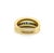1980s Vintage French 18k Gold Cannel Set Sapphire Ring by MC Parisg, Size 6.75 For Sale - Image 5 of 11