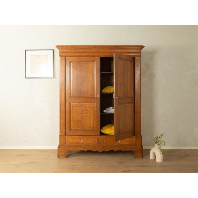 Antique German Oak Wardrobe For Sale - Image 12 of 12